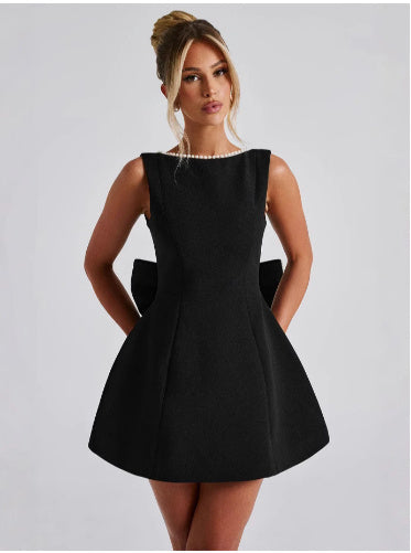 Lydia – Women's Pearl Bow Fashion Slim Fit Skirt
