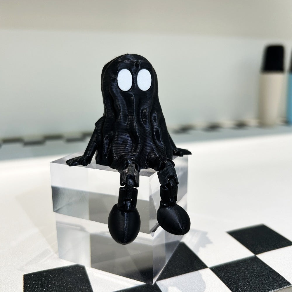 Halloween Ghost Figurine Decoration – Spooky 3D Printed Ornament for Parties & Home