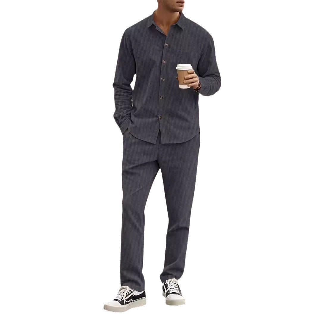 Kirk – Casual Sports Cardigan Trousers Set