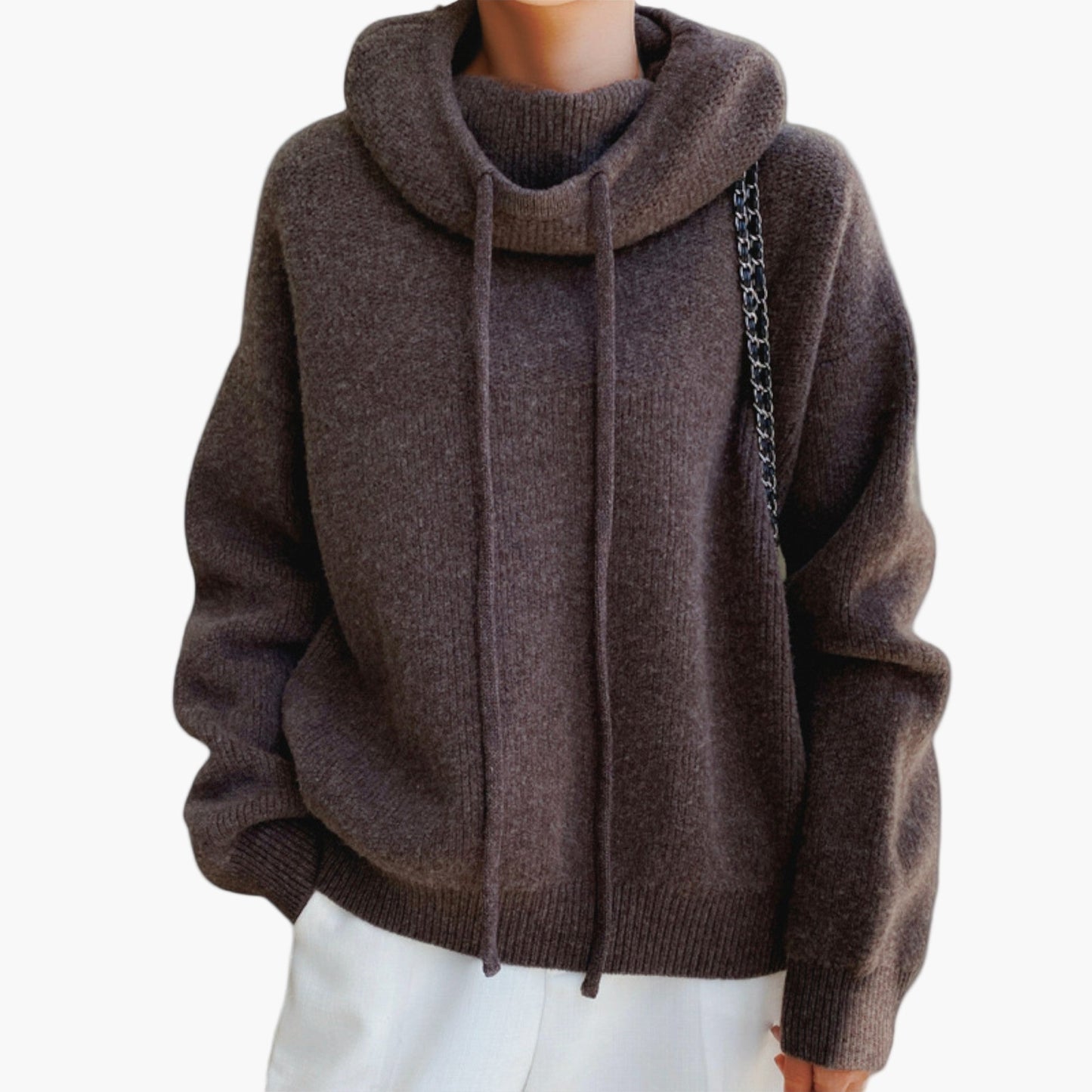 Women's Casual Knit Hoodie Pullover Sweatshirt for Everyday Comfort and Style