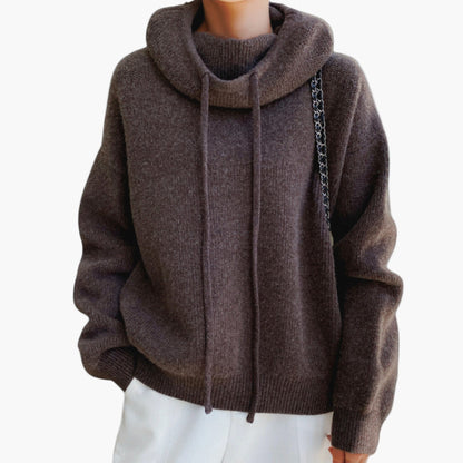 Women's Casual Knit Hoodie Pullover Sweatshirt for Everyday Comfort and Style