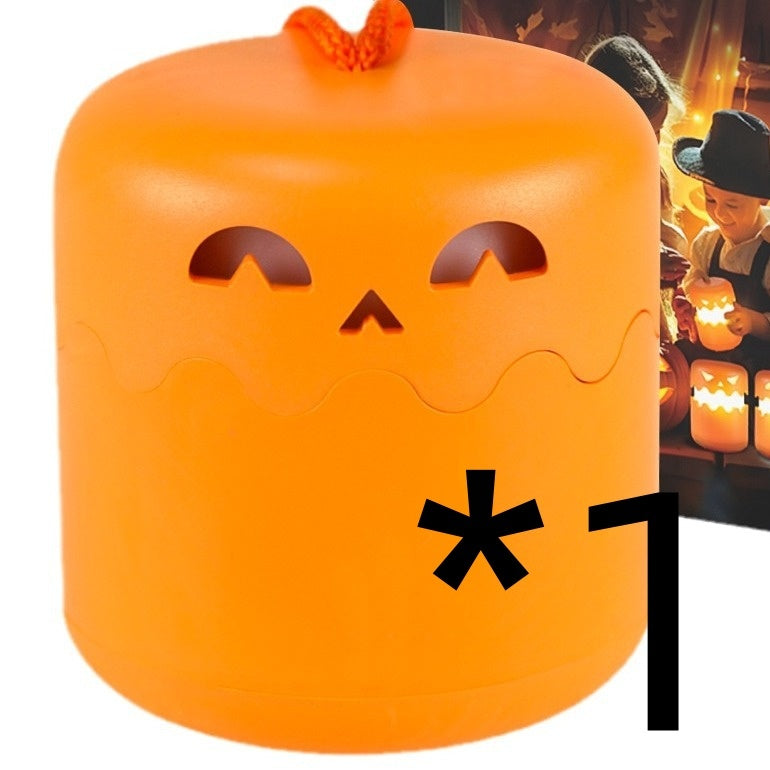Halloween LED Pumpkin Lantern Decoration – Spooky Jack-O'-Lantern Light for Halloween Parties and Decor