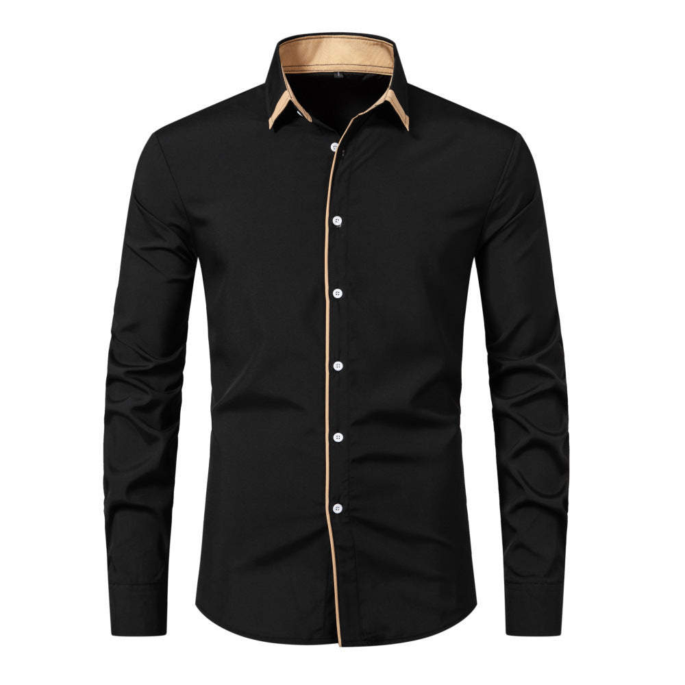 Elliot – Casual Long Sleeve Contrast Shirt