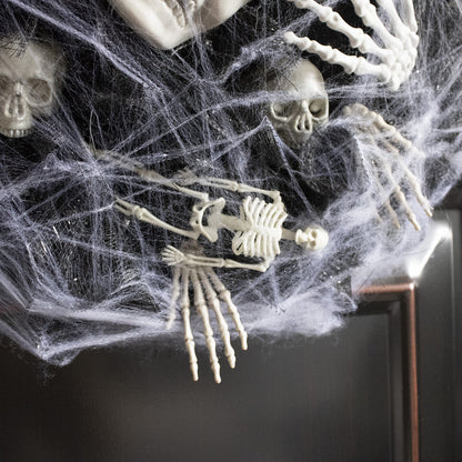 Halloween Skull Mesh Garland Door Ornament