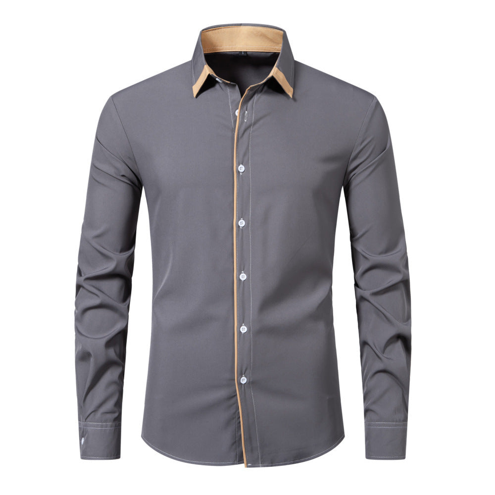 Elliot – Casual Long Sleeve Contrast Shirt