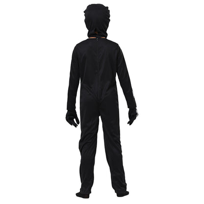 Halloween Glow-in-the-Dark Skeleton Costume for Kids – Spooky Party Bodysuit