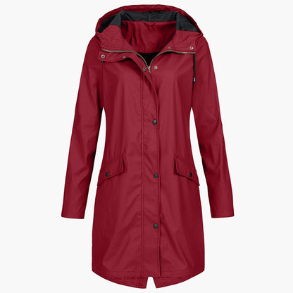 Women's Stylish Windproof Raincoat – Everyday Outdoor Waterproof Jacket