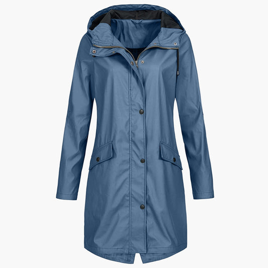 Women's Stylish Windproof Raincoat – Everyday Outdoor Waterproof Jacket