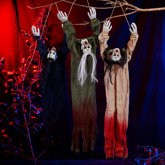 Halloween Hanging Ghost Ornaments Spooky Decoration Set