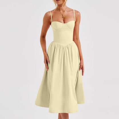 Sophie – French Retro Long Dress Court Style