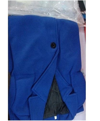 Men’s Classic Long Overcoat with Elegant Tailored Fit