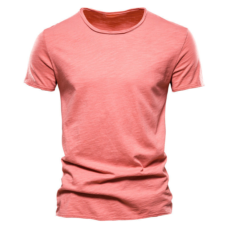 Isaac – Men's Slim Cotton Short Sleeve T-shirt