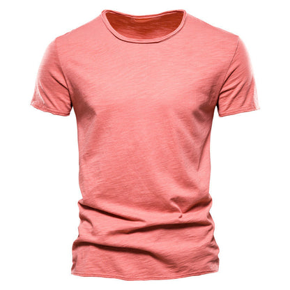 Isaac – Men's Slim Cotton Short Sleeve T-shirt