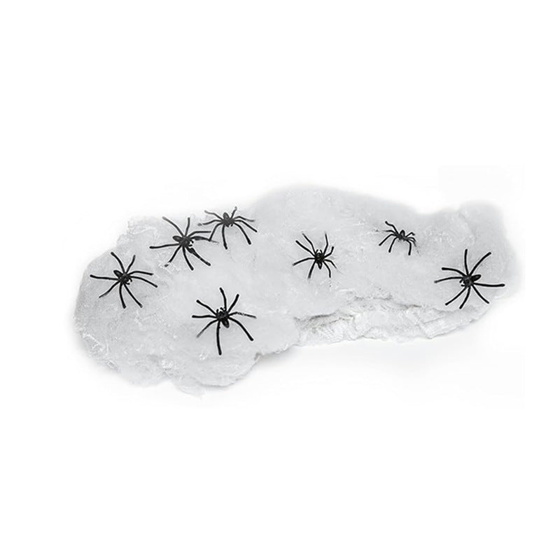 Halloween Spider Web Decoration with Fake Spiders for Outdoor and Indoor Haunted House Parties