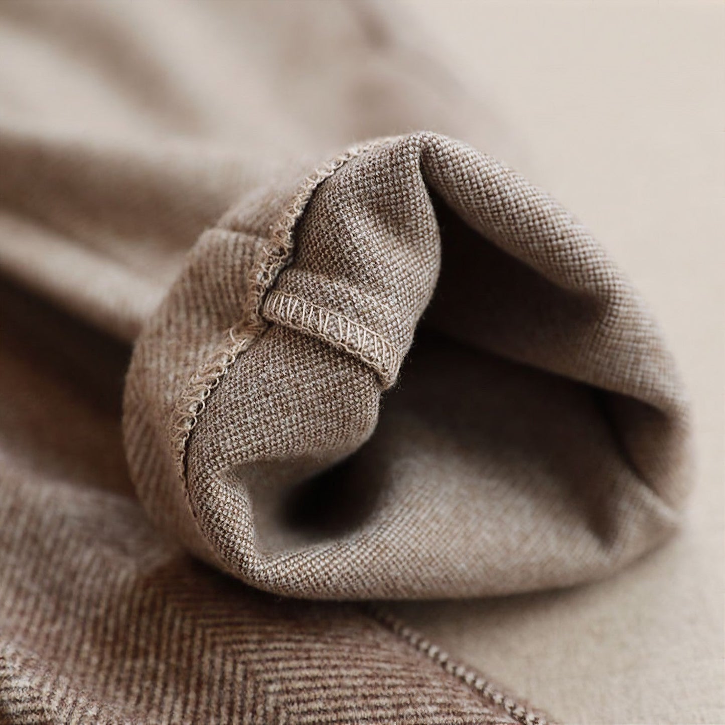Women's Elegant Wool Trousers - Classic Fit, Business & Formal Style