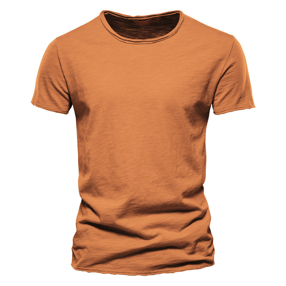 Isaac – Men's Slim Cotton Short Sleeve T-shirt