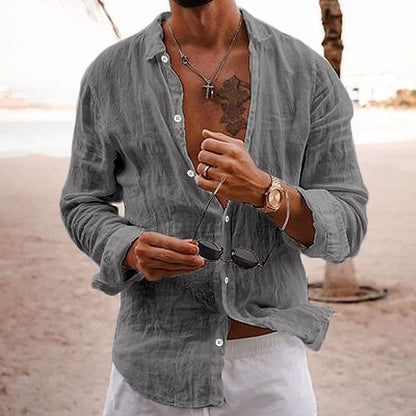 Lewis – Casual Cotton Linen Shirt