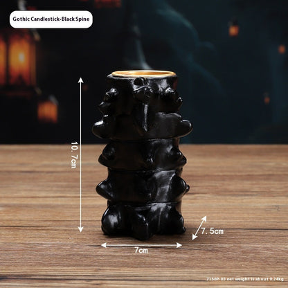 Halloween Gothic Anatomy Candle Holders – Spooky Decor for Parties & Haunted Houses