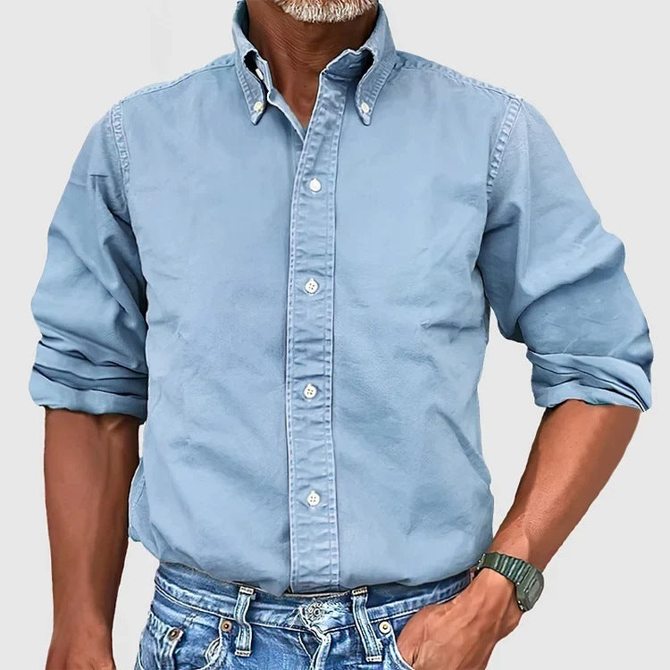 Steven – Long Sleeve Lapel Shirt