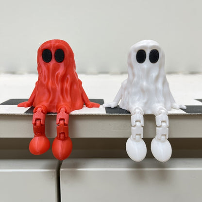 Halloween Ghost Figurine Decoration – Spooky 3D Printed Ornament for Parties & Home