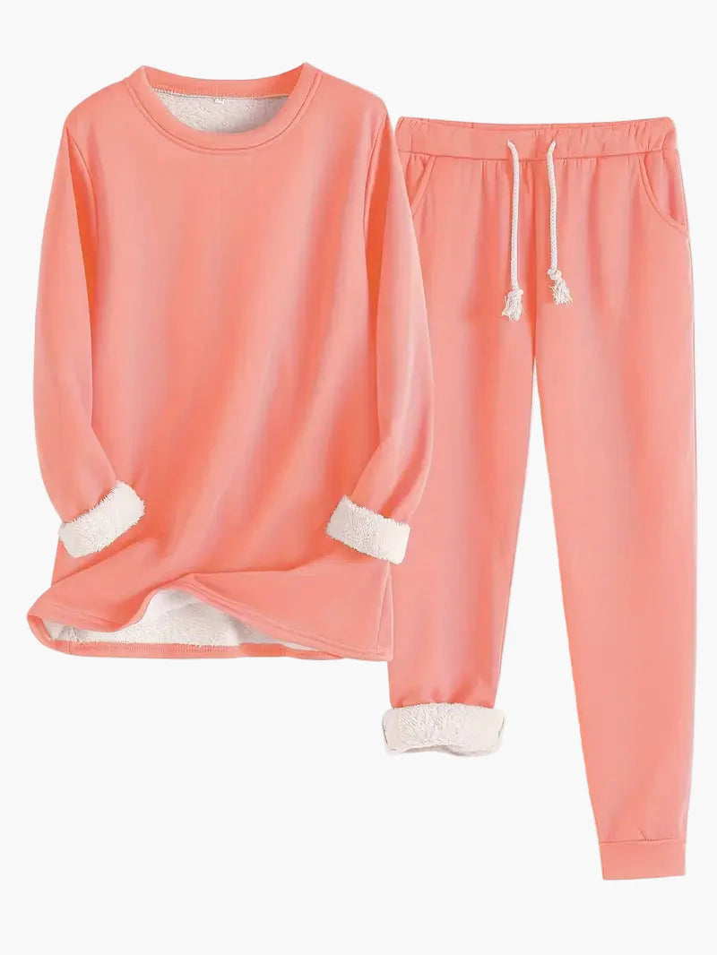 Women's Cozy Two-Piece Lounge Set – Relaxed Fit Pajama & Homewear Outfit
