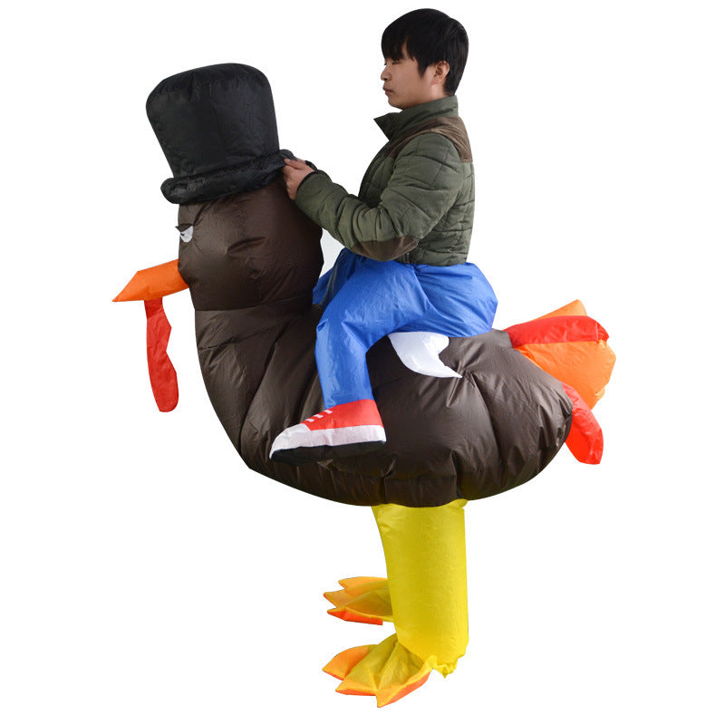 Kids' Halloween Inflatable Alien Spaceship Costume - Fun Cartoon Doll Outfit for Parties & Trick-or-Treat