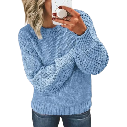 Women's Elegant Chunky Knit Sweater – Cozy Everyday Pullover for Effortless Style