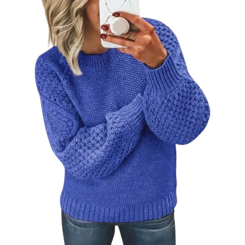 Women's Elegant Chunky Knit Sweater – Cozy Everyday Pullover for Effortless Style