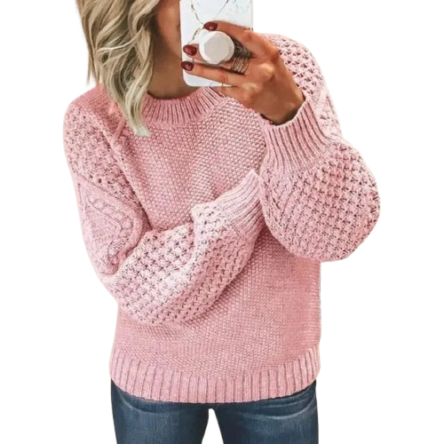 Women's Elegant Chunky Knit Sweater – Cozy Everyday Pullover for Effortless Style