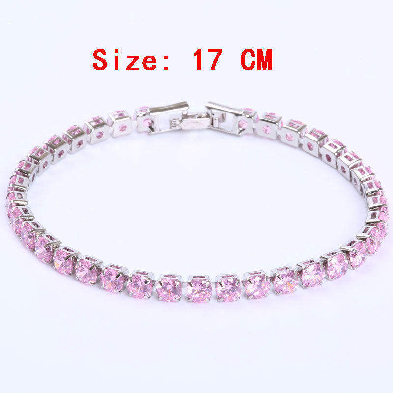 Diana – Simple Gang Drill Zircon Bracelet