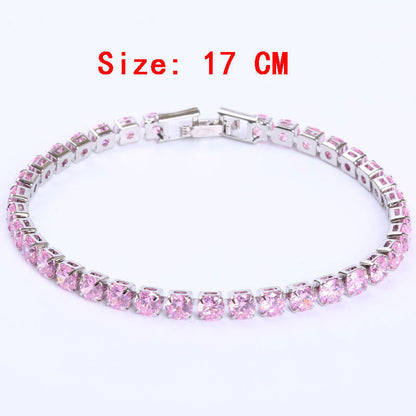 Diana – Simple Gang Drill Zircon Bracelet
