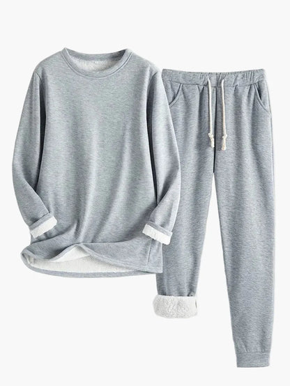 Women's Cozy Two-Piece Lounge Set – Relaxed Fit Pajama & Homewear Outfit