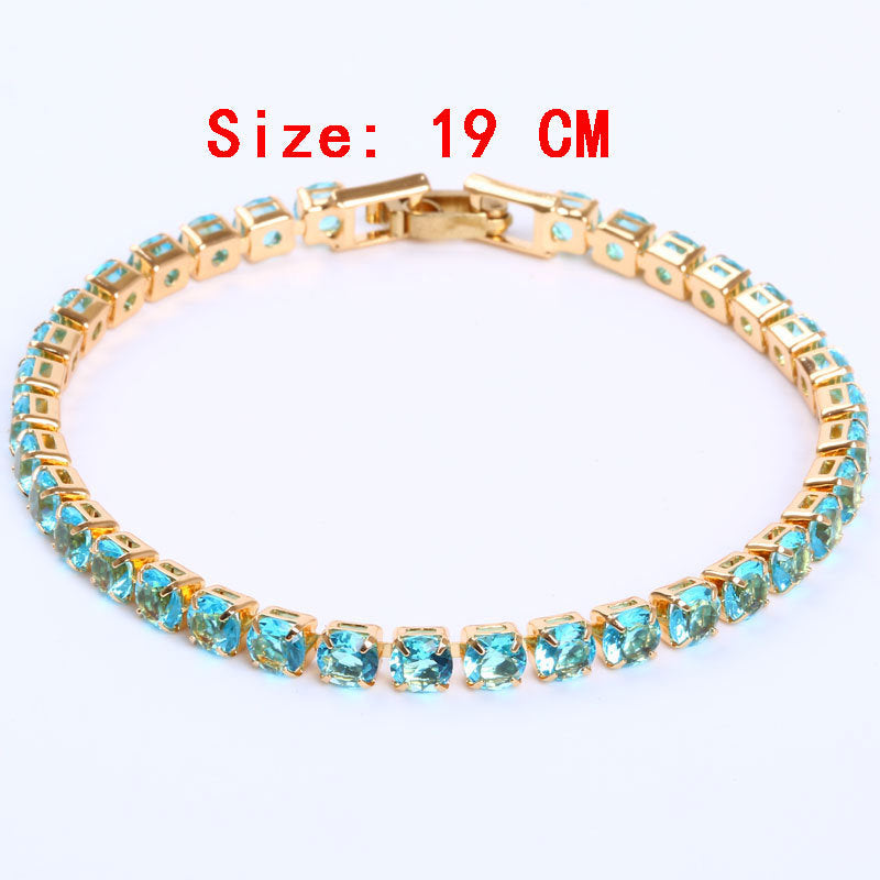 Diana – Simple Gang Drill Zircon Bracelet