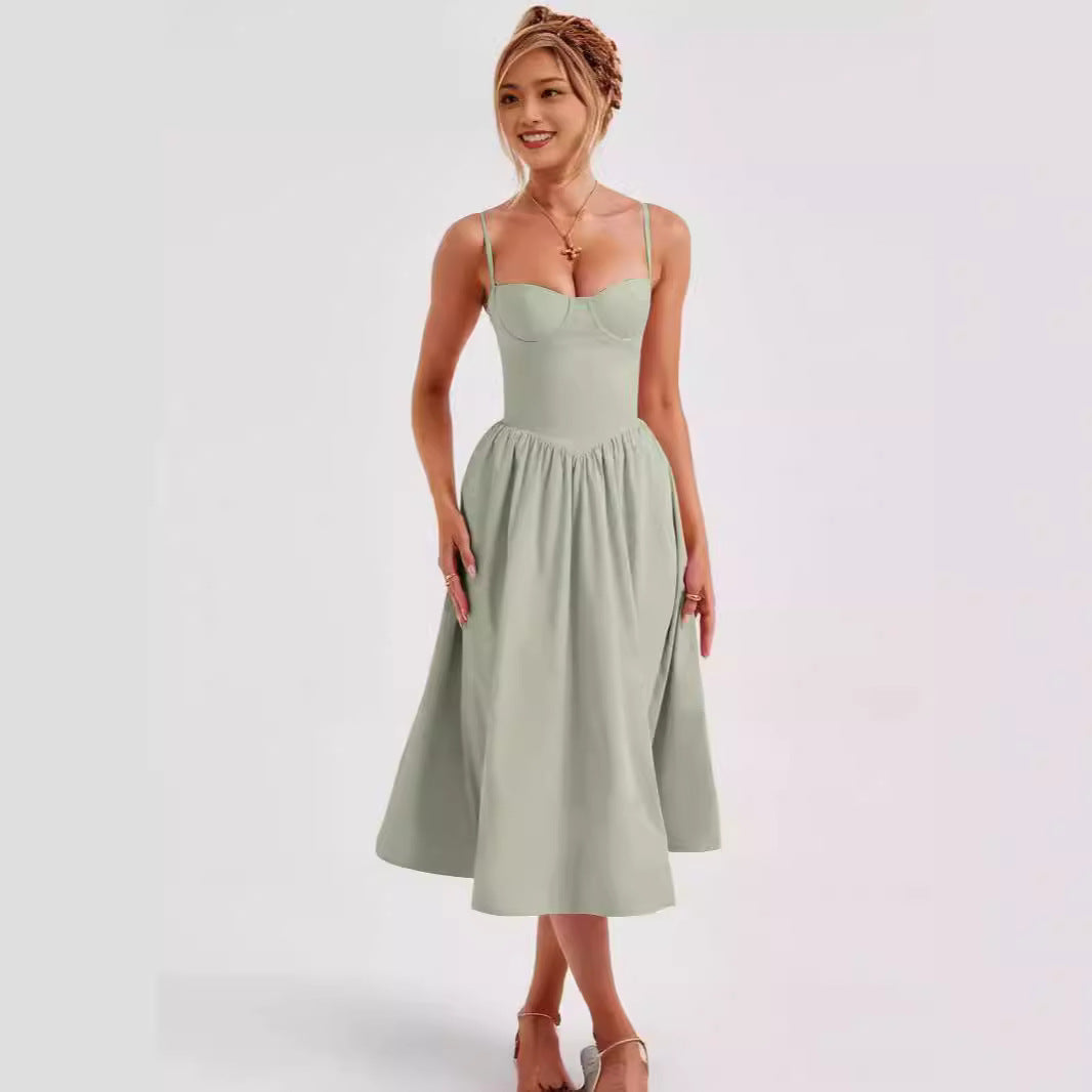 Sophie – French Retro Long Dress Court Style