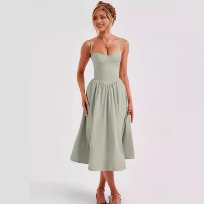 Sophie – French Retro Long Dress Court Style