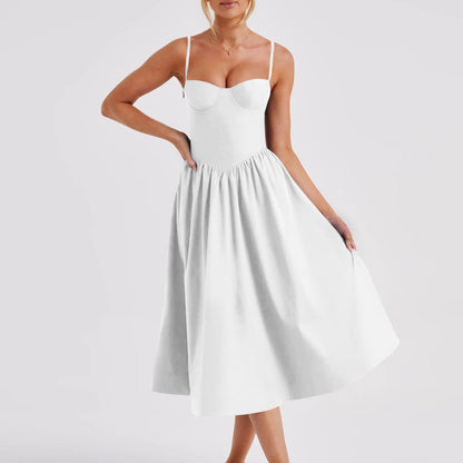 Sophie – French Retro Long Dress Court Style