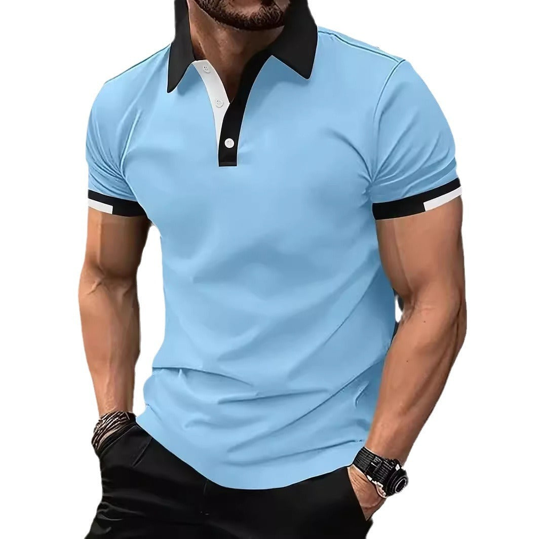 Dale – Casual Polo Shirt with 3D Solid Color