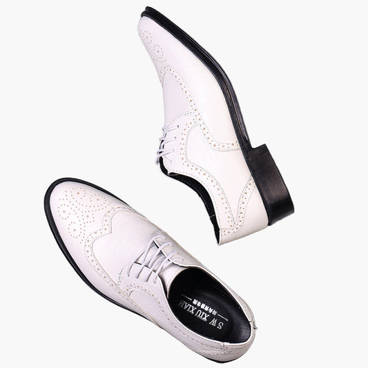 Men's Classic Oxford Brogue Dress Shoes for Formal and Business Wear