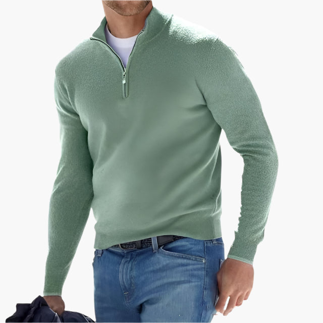 Men's Classic Quarter-Zip Sweater for Effortless Style and Comfort