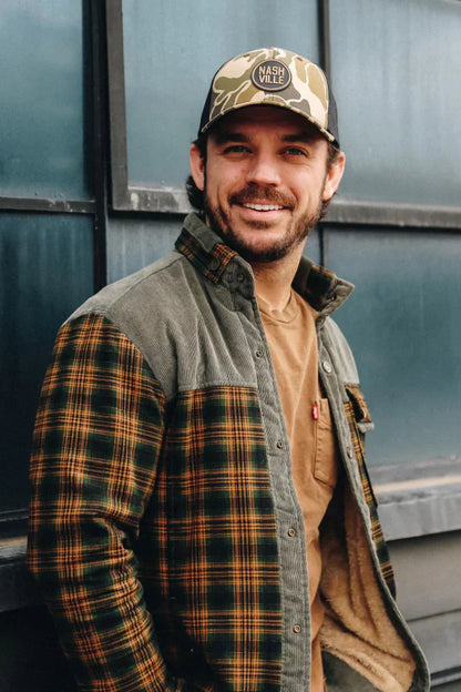 Men's Outdoor Plaid Fleece-Lined Shirt Jacket – Casual Rugged Style