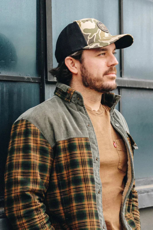 Men's Outdoor Plaid Fleece-Lined Shirt Jacket – Casual Rugged Style