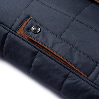 Men's Tailored Quilted Liddesdale Jacket with Faux Fur Collar – Fashionable Winter Outerwear