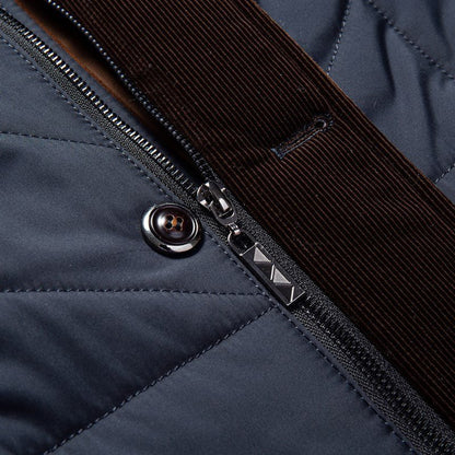 Men's Tailored Quilted Liddesdale Jacket with Faux Fur Collar – Fashionable Winter Outerwear