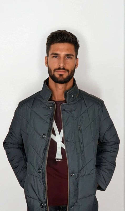 Men's Tailored Quilted Liddesdale Jacket with Faux Fur Collar – Fashionable Winter Outerwear