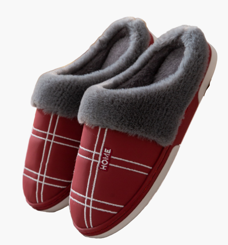 Men's Indoor Slip-On Slippers with Plush Lining and Anti-Slip Sole – Comfortable and Stylish House Shoes