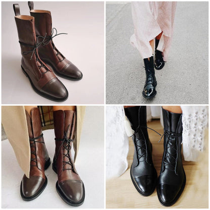 Women's Classic Lace-Up Ankle Boots for Everyday Style and Comfort