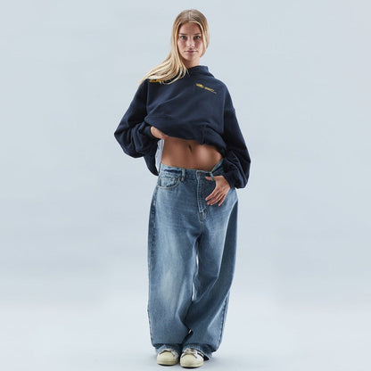Women's Urban Oversized Hoodie with 'Withlove' Print – Streetwear Style for Winter