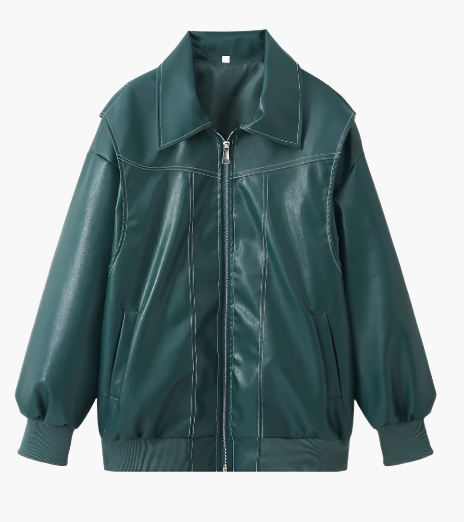 Women's Oversized Bomber Jacket – Casual Streetwear, Comfort Fit, Trendy Everyday Outerwear