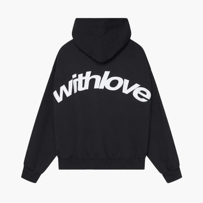 Women's Urban Oversized Hoodie with 'Withlove' Print – Streetwear Style for Winter