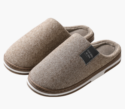 Men's Luxury Slip-On House Slippers with Anti-Slip Sole – Comfortable and Stylish Indoor Footwear